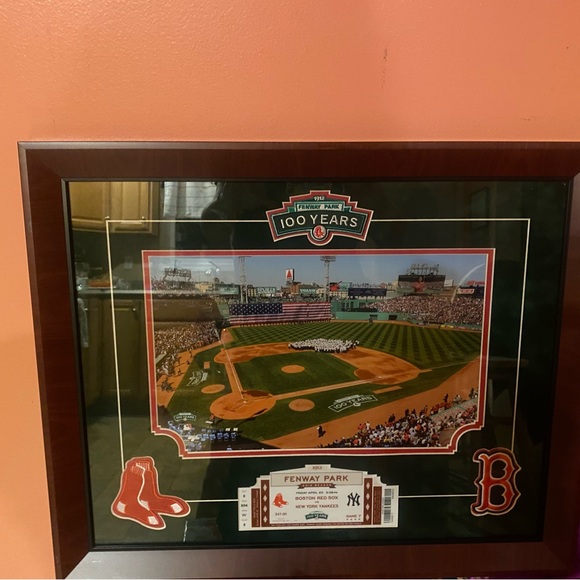 Framed 100 year Red Sox print - Picture 1 of 13